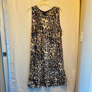 Leopard Print Sleeveless Dress size 18 Collection Dressbarn NWT party dress